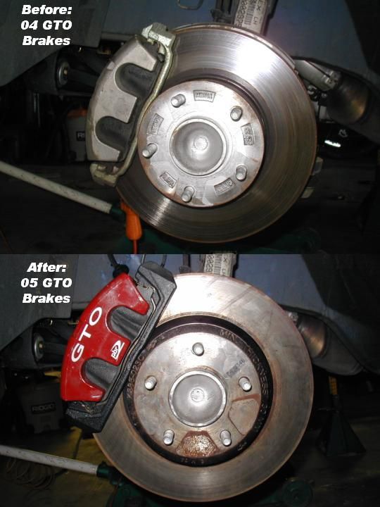 For 2005-2006 Pontiac GTO Front Rear Black D/S Brake Rotors+Ceramic Brake Pads