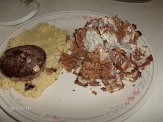 Onion Blossum with Steak and garlic Taters