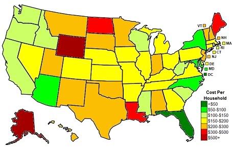 cap and trade cost by state