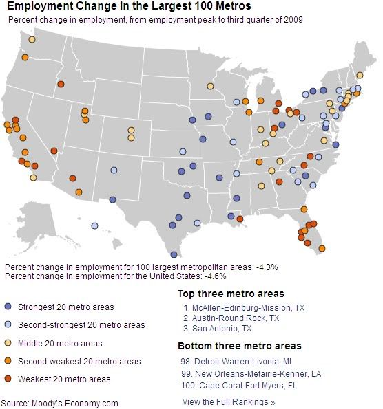 metro monitor employment change map