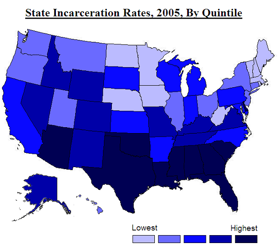 incarceration rate by state
