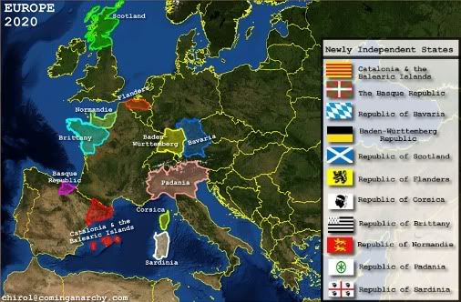 secessionist europe map