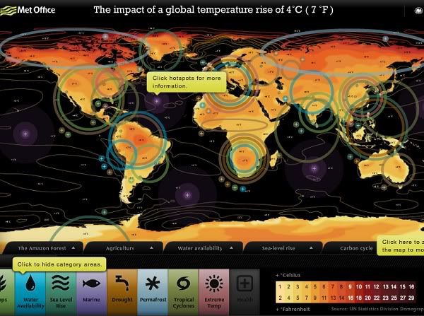 uk met global warming map