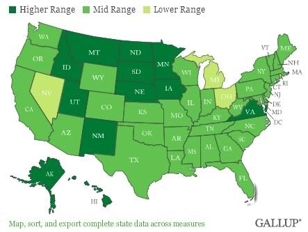 us satisfaction map