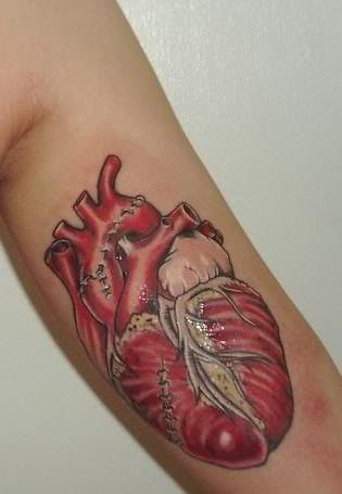 Repaired heart: “I am a nurse and here is my tattoo.”