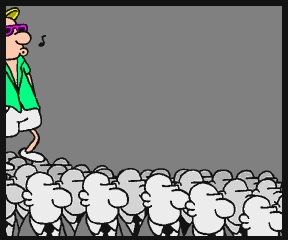 Narcissists walking on people's heads