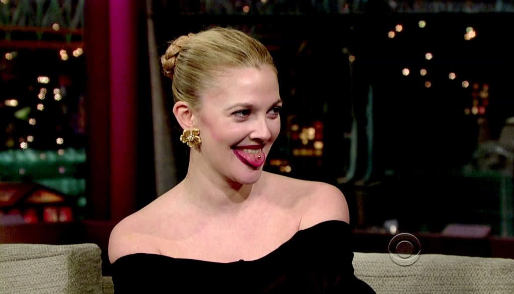 drew barrymore tongue. see Drew Barrymore tongue