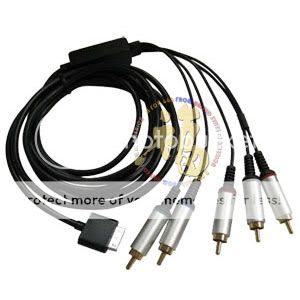 Premium AV TV HD Component Cable PSP GO CONSOLE 5 plug  