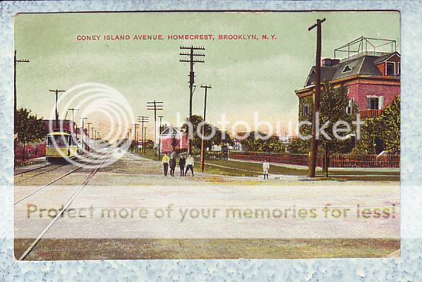1909 BROOKLYN NEW YORK CONEY ISLAND AVENUE Postcard  